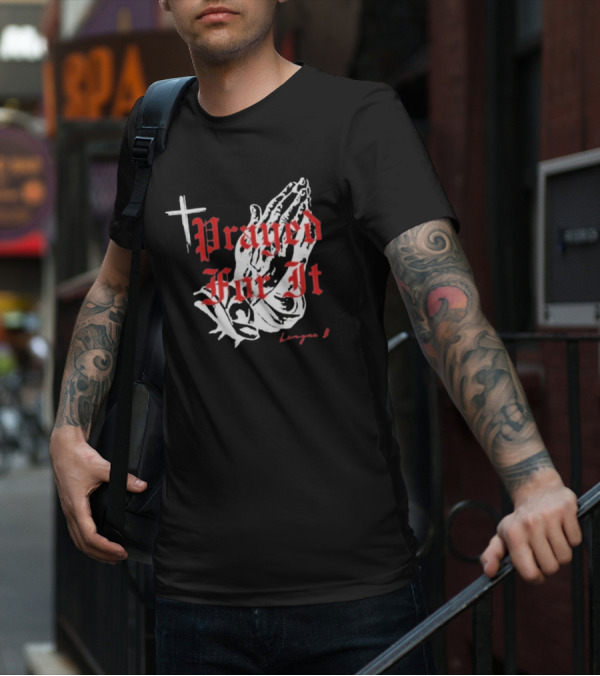 Jrue Holiday Prayed For It League 8 Cross And Praying Hands T-Shirt