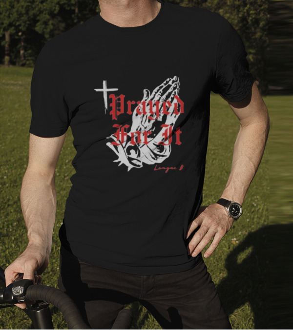 Jrue Holiday Prayed For It League 8 Cross And Praying Hands T-Shirt