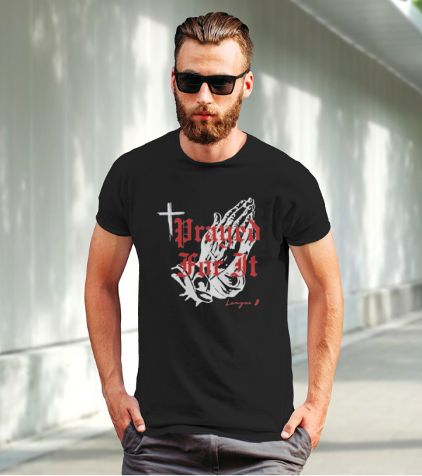 Jrue Holiday Prayed For It League 8 Cross And Praying Hands T-Shirt