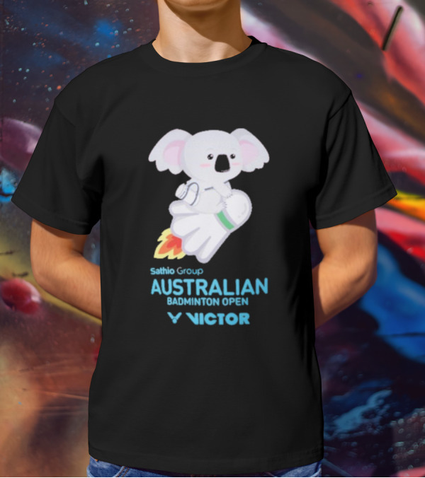 Koala Shuttlecock Sathio Group Australian Badminton Open Victor T-Shirt