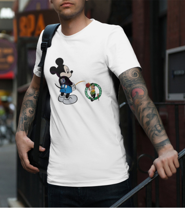 Mickey Mouse Dallas Mavericks Versus Boston Celtics T-Shirt