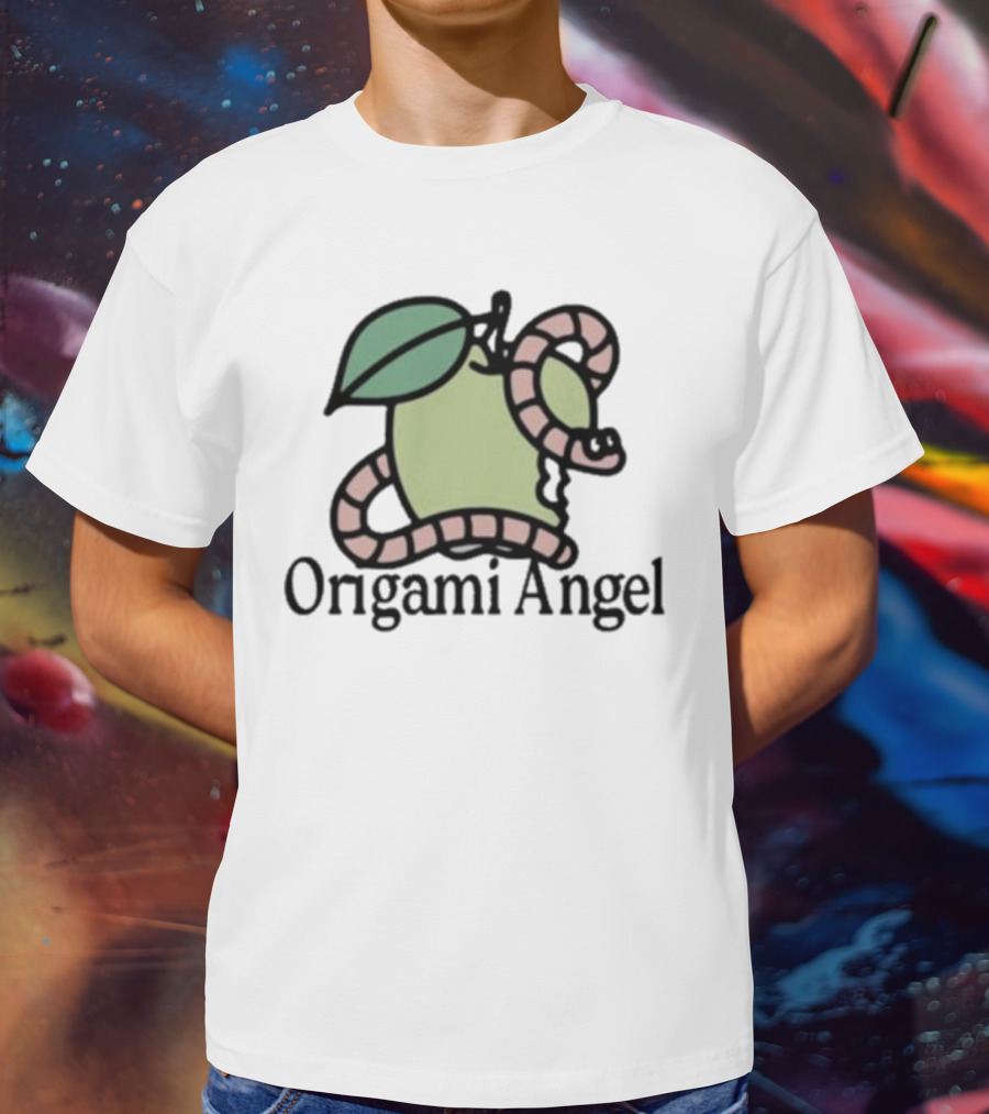 Origami Angel Apple Worm T-Shirt