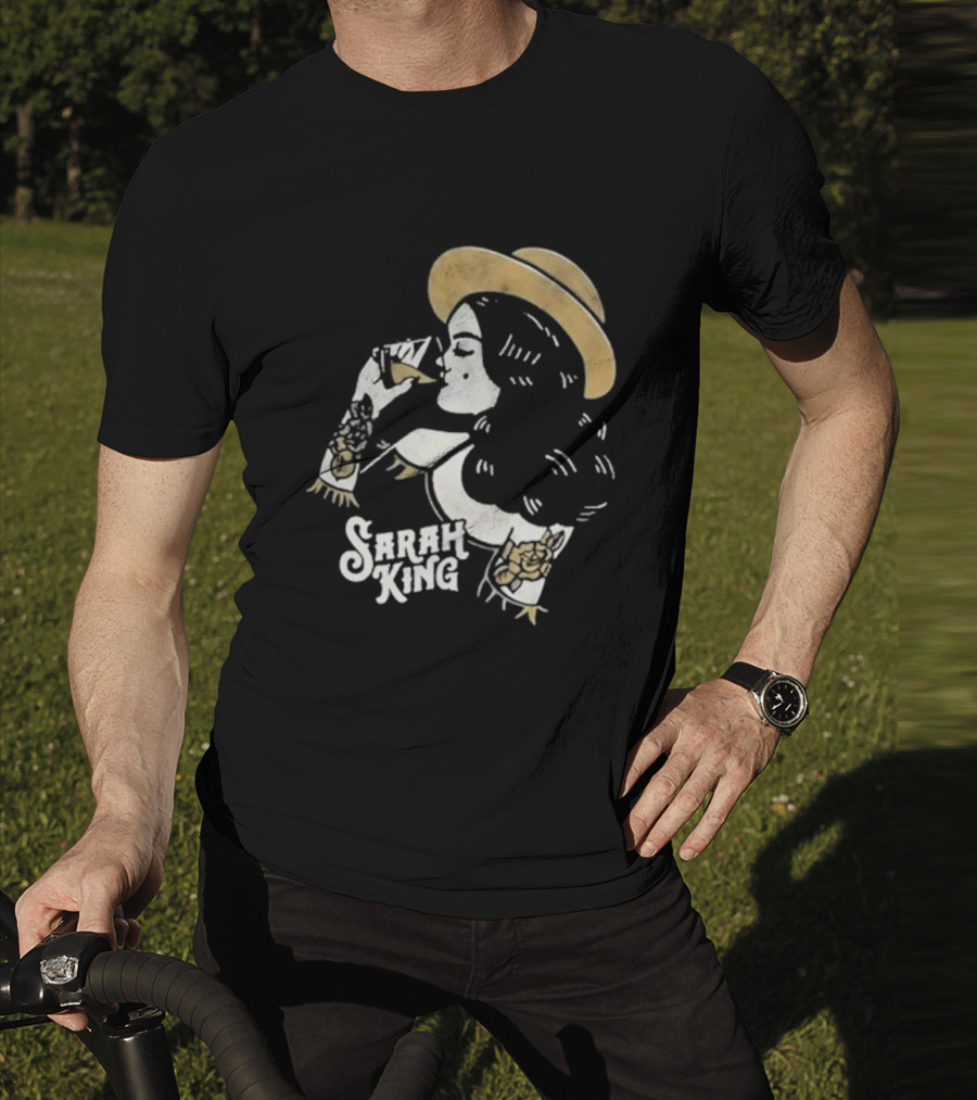 Sarah King Whisky Vintage Tattooed Woman Hat T-Shirt