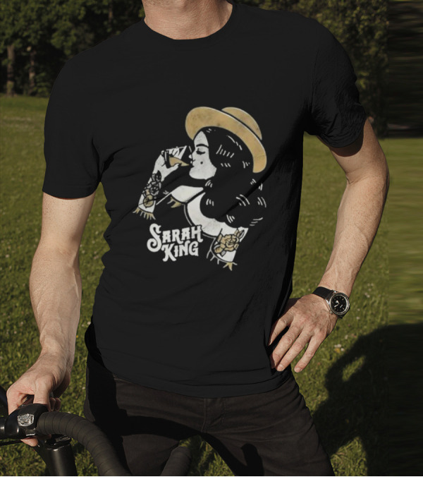 Sarah King Whisky Vintage Tattooed Woman Hat T-Shirt
