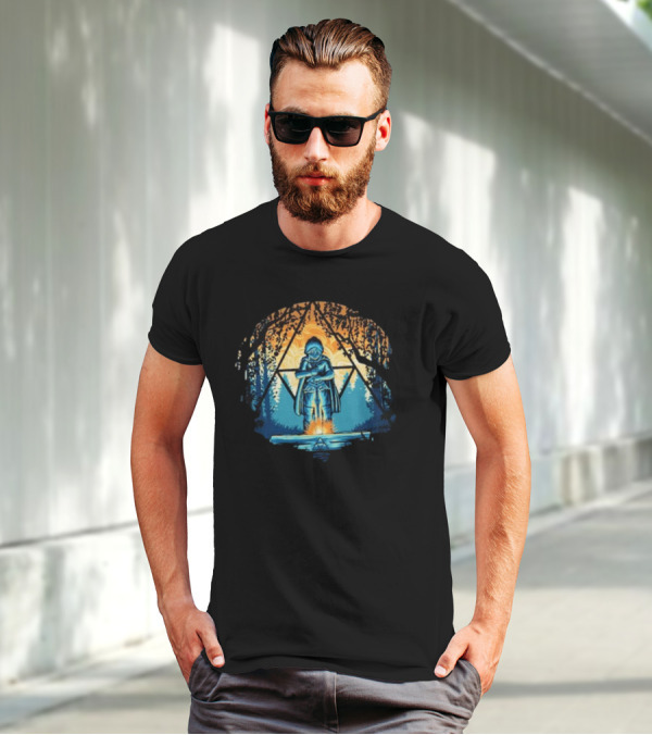 Zelda Triforce Sword Forest Twilight Adventure T-Shirt