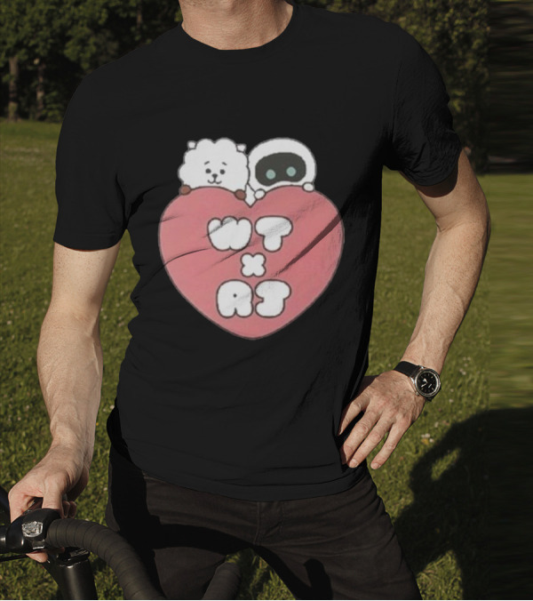 WT X RJ Heart Cute Collaboration T-Shirt