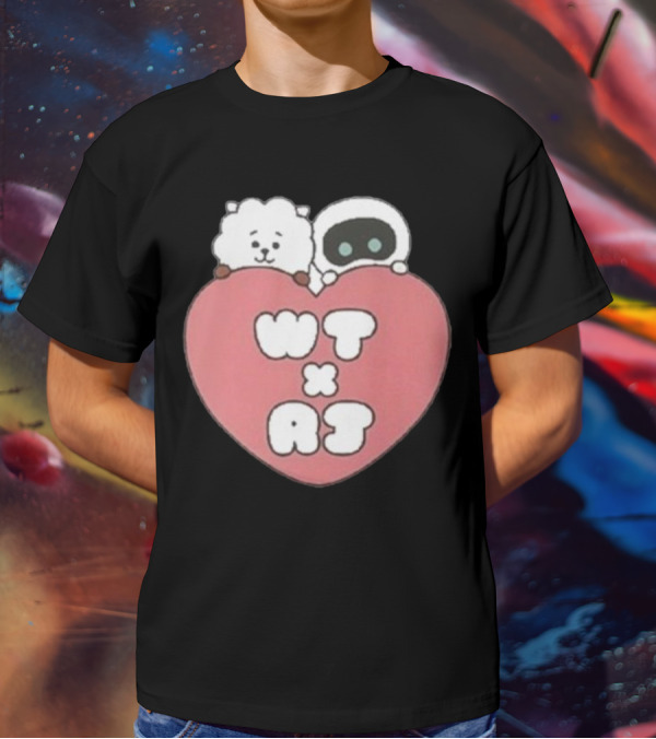 WT X RJ Heart Cute Collaboration T-Shirt