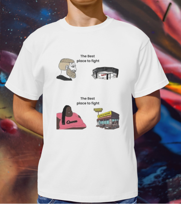 The Best Place To Fight Waffle House Queen Belt T-Shirt