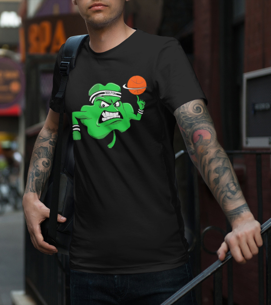 Boston Celtics Angry Clover Basketball T-Shirt