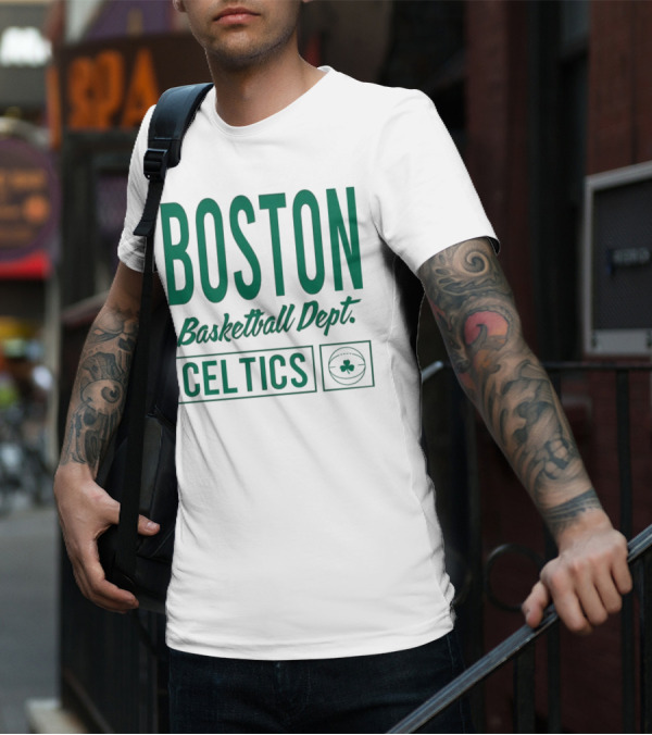 Boston Celtics Basketball Dept Celtics Shamrock T-Shirt