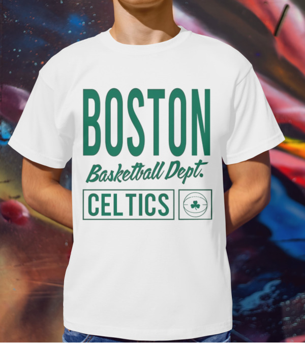 Boston Celtics Basketball Dept Celtics Shamrock T-Shirt
