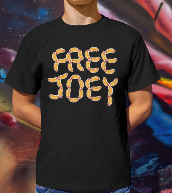 FREE JOEY Hot Dog Lettering T-Shirt