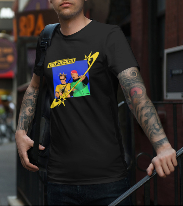 Joey Valence And Brae No Hands Retro Graphic Duo In Yellow And Green With Starburst T-Shirt