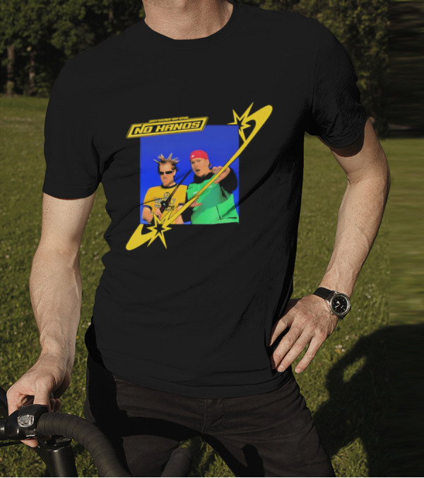 Joey Valence And Brae No Hands Retro Graphic Duo In Yellow And Green With Starburst T-Shirt