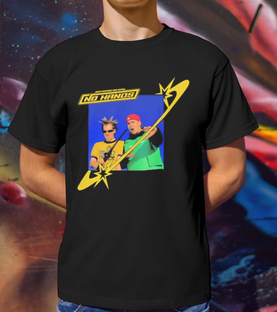 Joey Valence And Brae No Hands Retro Graphic Duo In Yellow And Green With Starburst T-Shirt