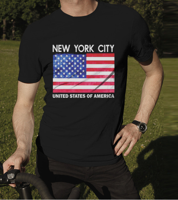 NEW YORK CITY UNITED STATES OF AMERICA FLAG T-Shirt