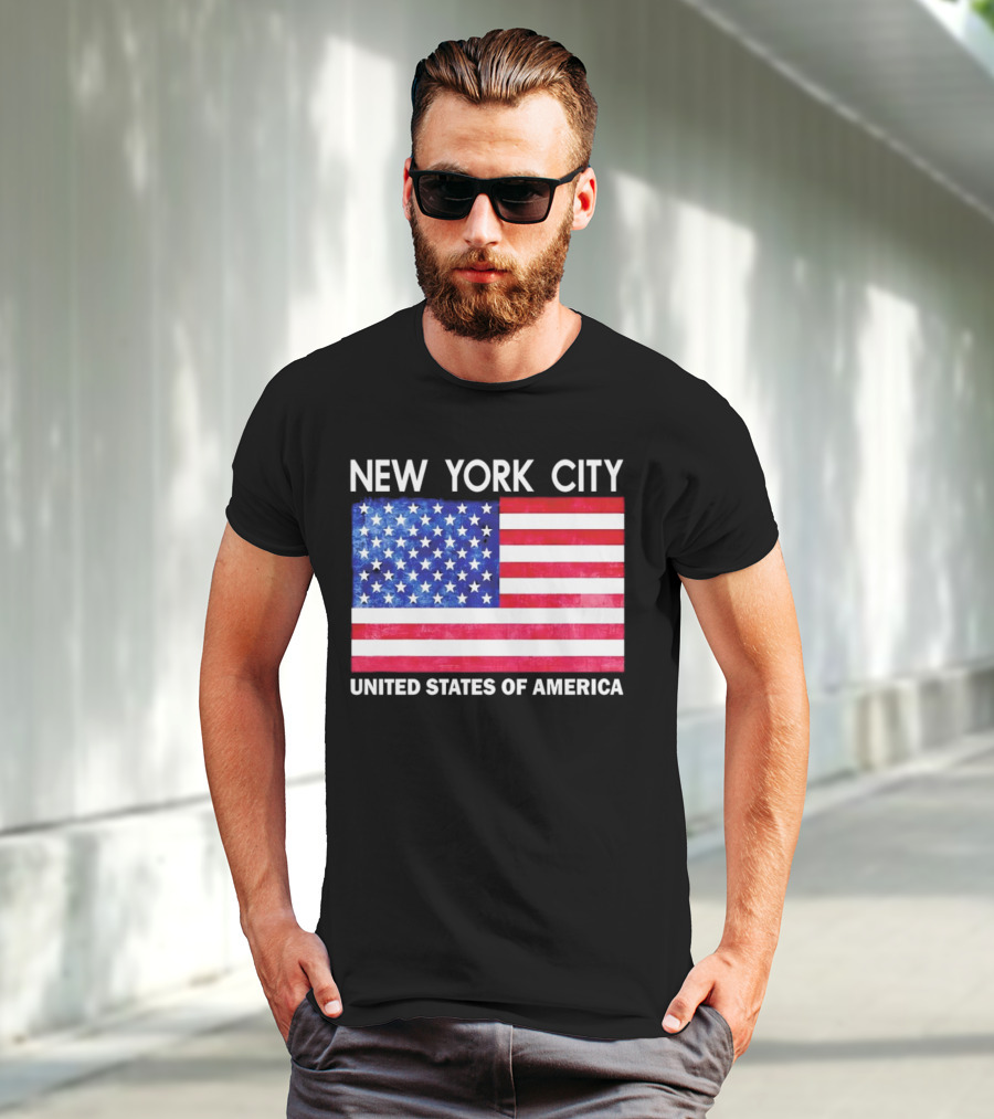 NEW YORK CITY UNITED STATES OF AMERICA FLAG T-Shirt