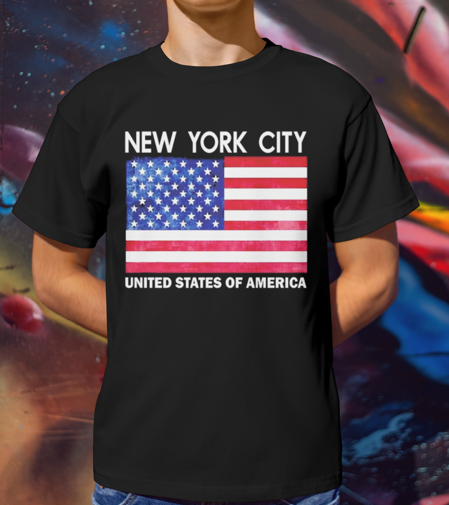 NEW YORK CITY UNITED STATES OF AMERICA FLAG T-Shirt
