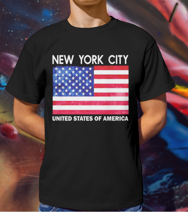 NEW YORK CITY UNITED STATES OF AMERICA FLAG T-Shirt