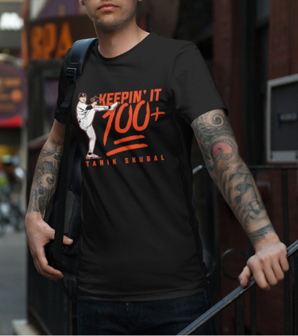 Tarik Skubal Keepin’ It 100+ Pitcher Pose T-Shirt