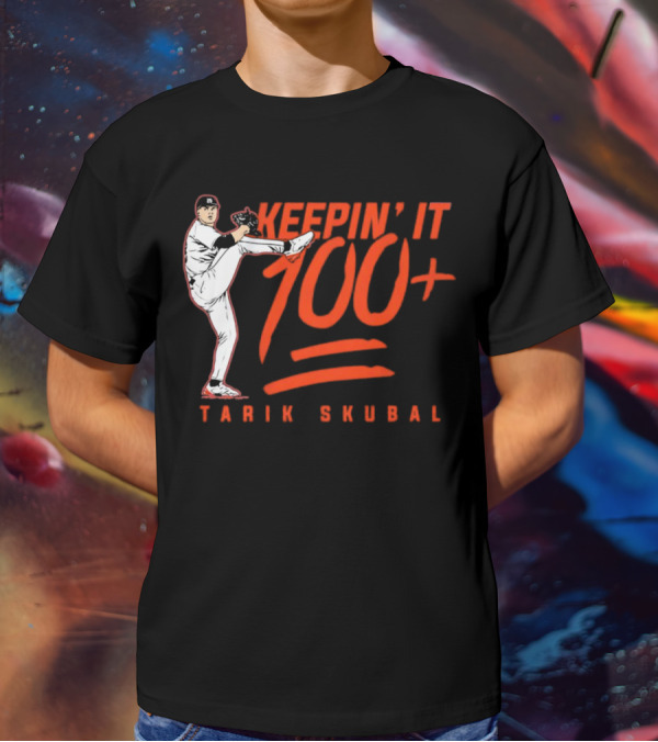 Tarik Skubal Keepin’ It 100+ Pitcher Pose T-Shirt