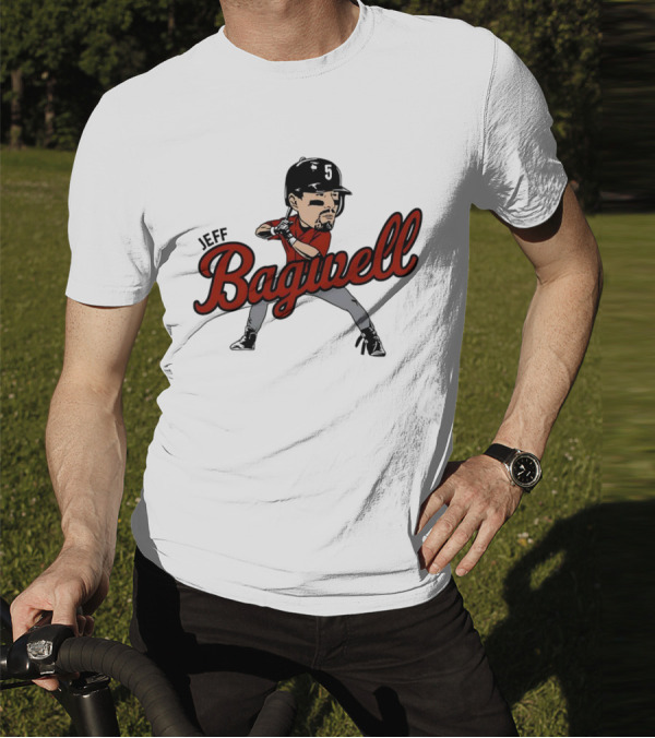 Jeff Bagwell Houston Astros Caricature Baseball T-Shirt
