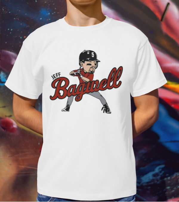 Jeff Bagwell Houston Astros Caricature Baseball T-Shirt