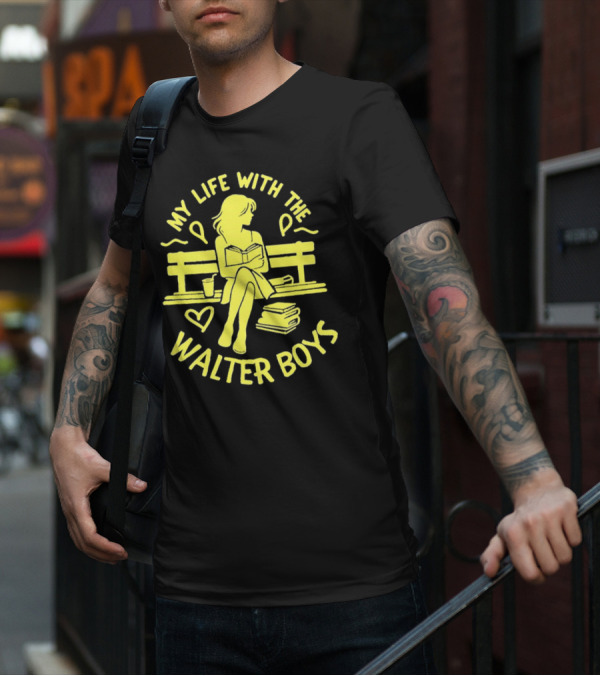 My Life With The Walter Boys Book Reader On Park Bench T-Shirt