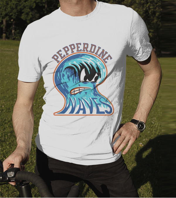 Pepperdine Waves Vintage Angry Wave T-Shirt