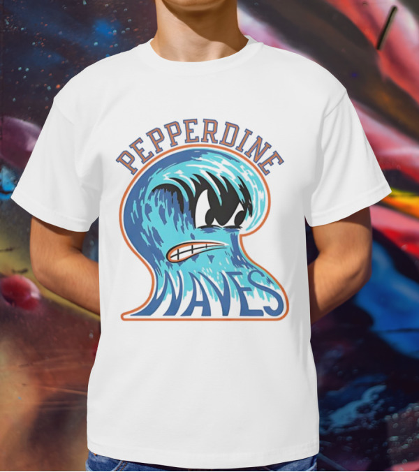Pepperdine Waves Vintage Angry Wave T-Shirt