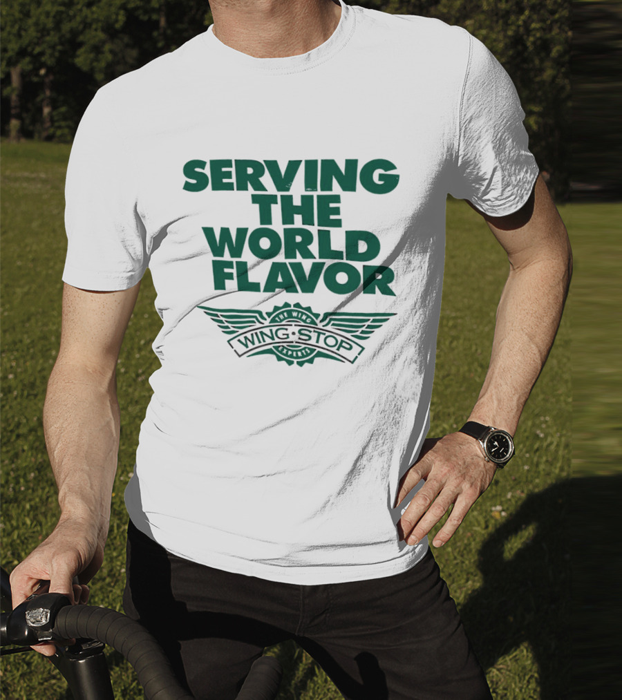 Serving The World Flavor Wingstop Wings Of The World T-Shirt