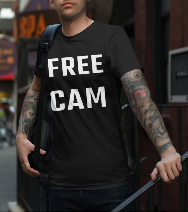 Free Cam Text T-Shirt