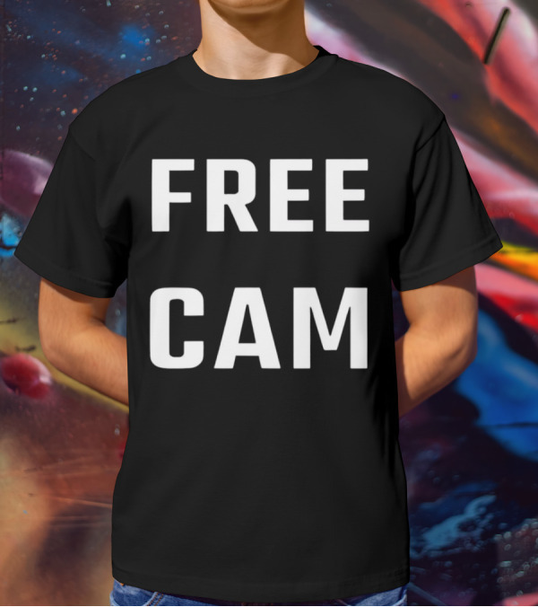 Free Cam Text T-Shirt