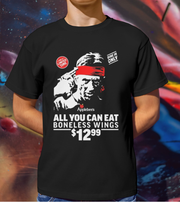 Applebee's All You Can Eat Boneless Wings Dine In Only For A Limited Time $12.99 T-Shirt
