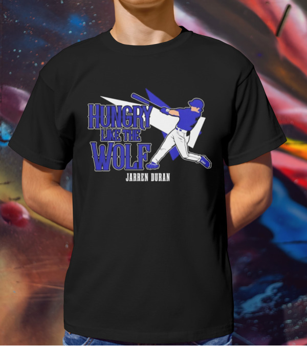 Jarren Duran Hungry Like The Wolf Boston Red Sox Baseball T-Shirt