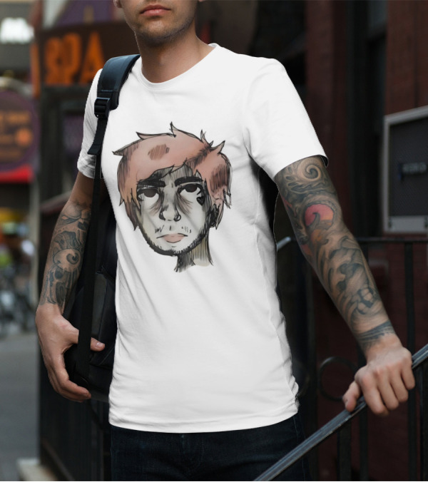 Lil Peep Teen Romance Anime Style Pink Hair T-Shirt