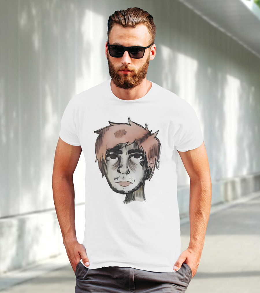 Lil Peep Teen Romance Anime Style Pink Hair T-Shirt
