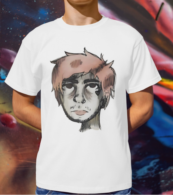 Lil Peep Teen Romance Anime Style Pink Hair T-Shirt