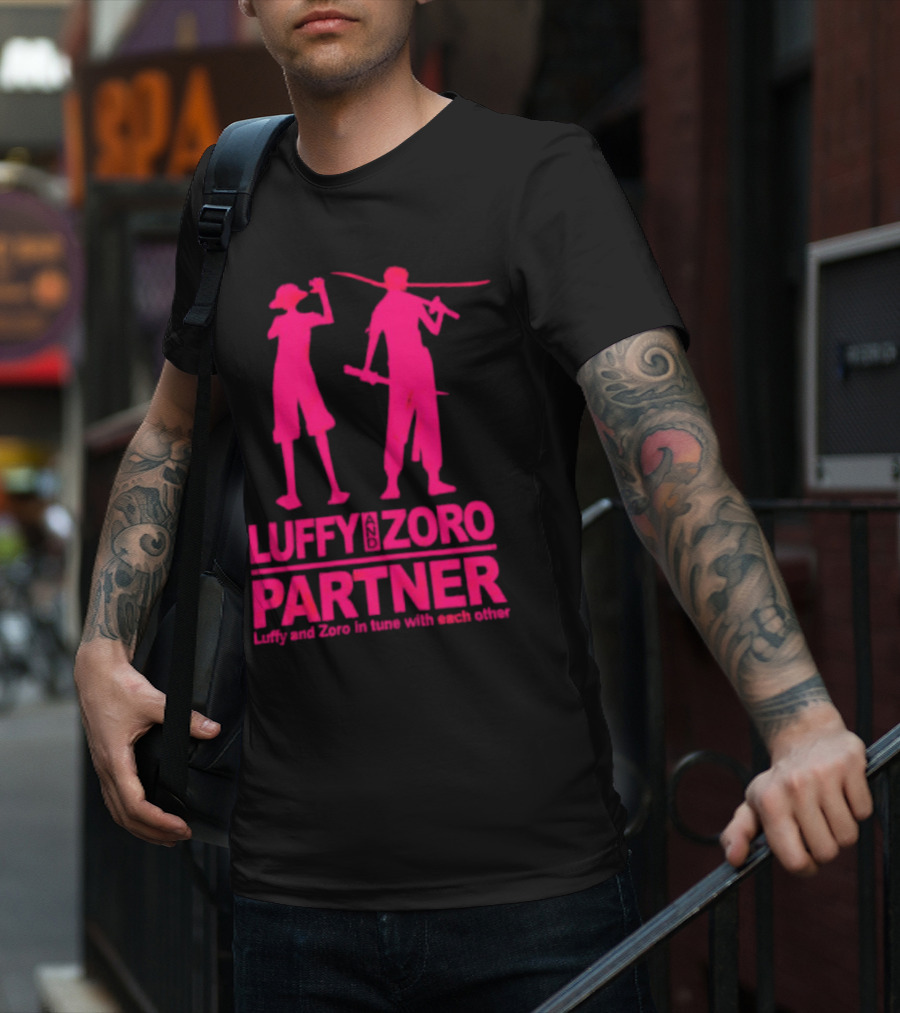 Luffy And Zoro Partner In Tune With Each Other T-Shirt