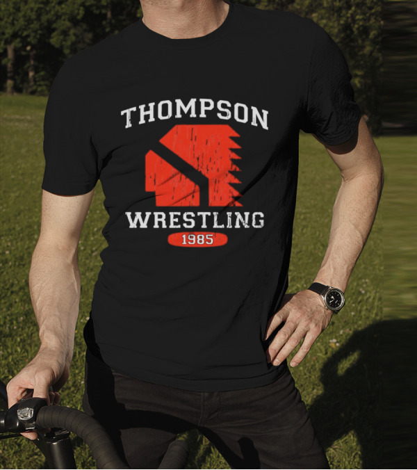 Thompson Wrestling 1985 Red Spartan T-Shirt