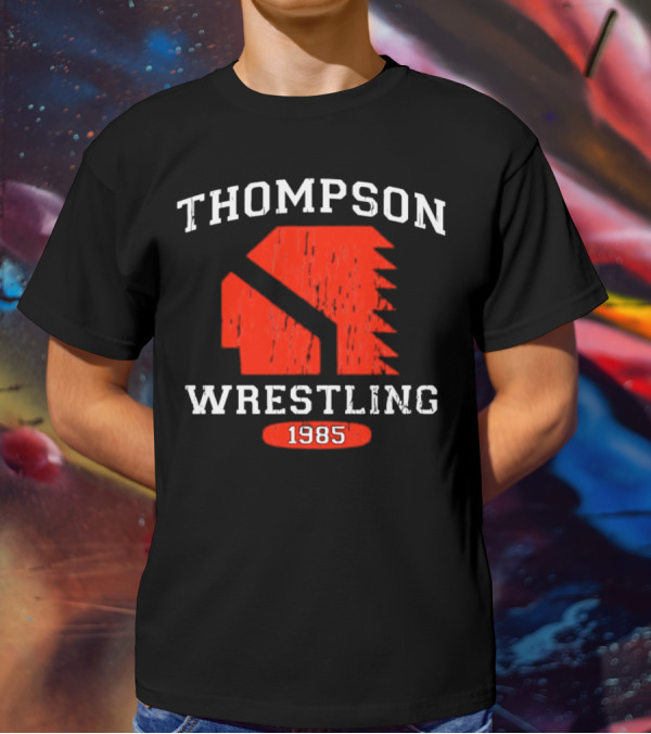 Thompson Wrestling 1985 Red Spartan T-Shirt