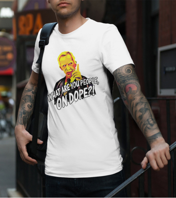 What Are You People On Dope Bold Pop Art Style Mr Hand T-Shirt