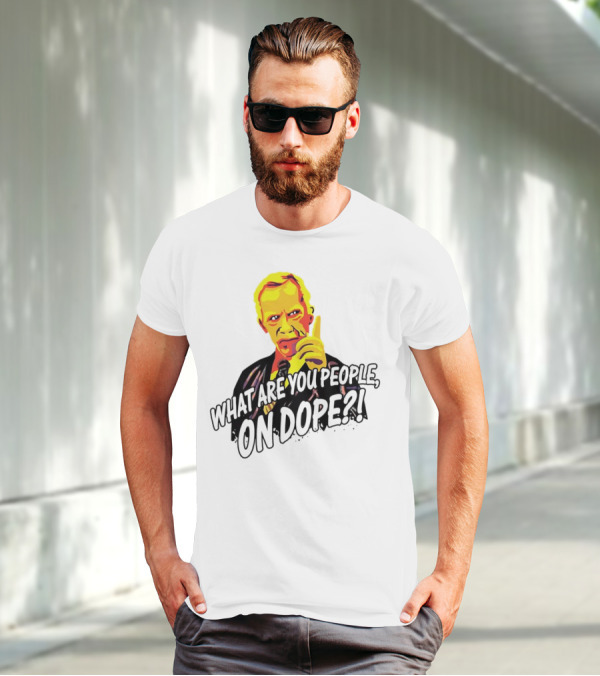 What Are You People On Dope Bold Pop Art Style Mr Hand T-Shirt