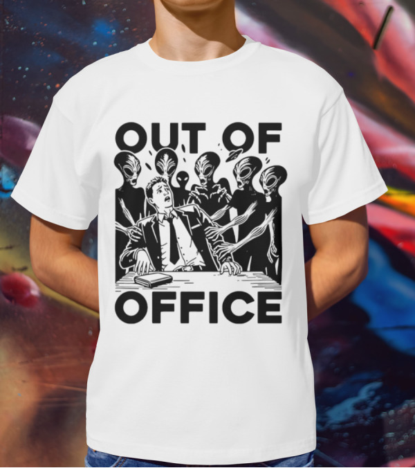 Out Of Office Surrounded By Aliens T-Shirt