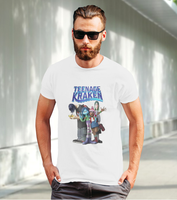 Teenage Kraken Animated Characters Ensemble T-Shirt