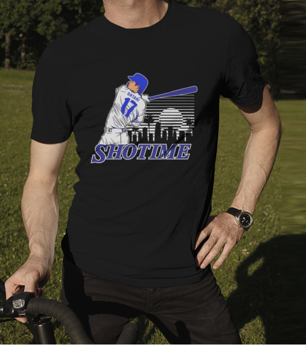 Ohtani 17 Shotime Skyline Baseball Player Dodgers Los Angeles T-Shirt