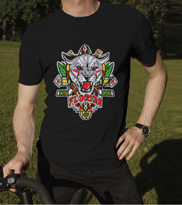 Florida Panthers Juneteenth African Tribal Emblem T-Shirt