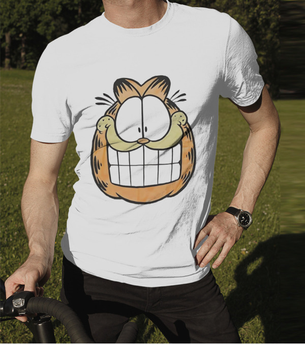 Garfield Big Face Classic Retro Comic Cat T-Shirt