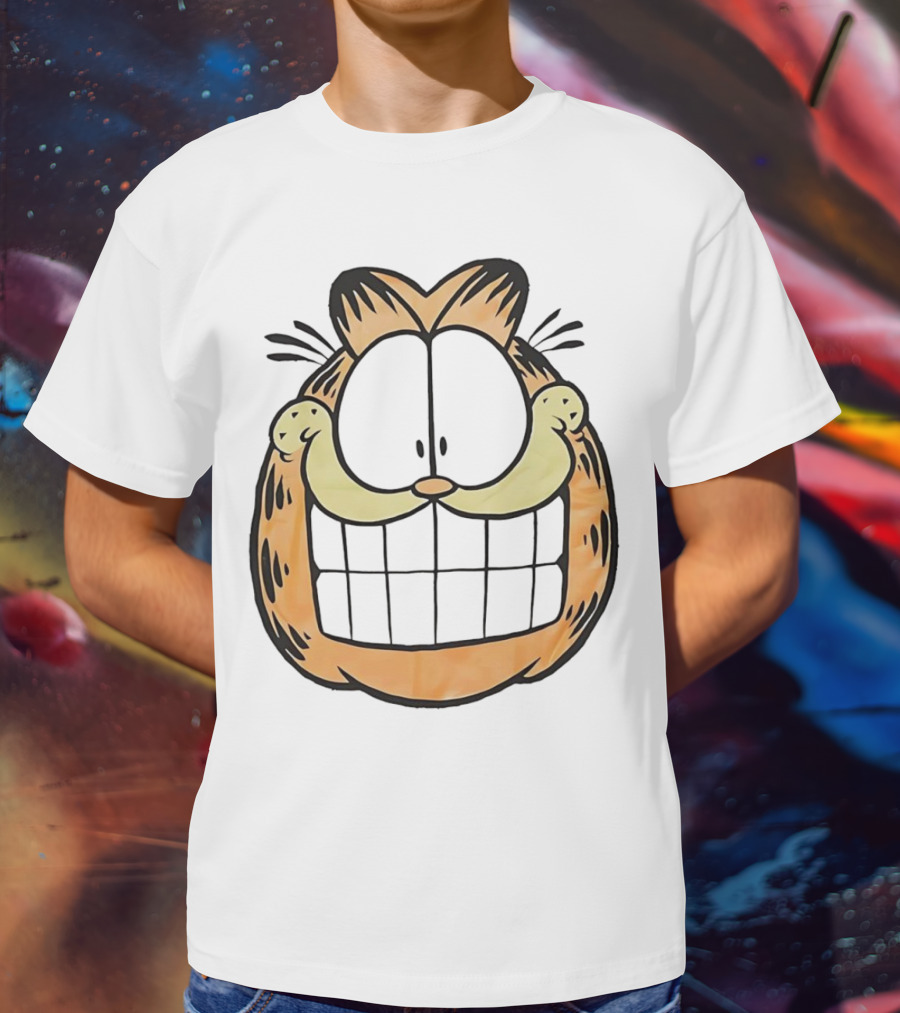 Garfield Big Face Classic Retro Comic Cat T-Shirt
