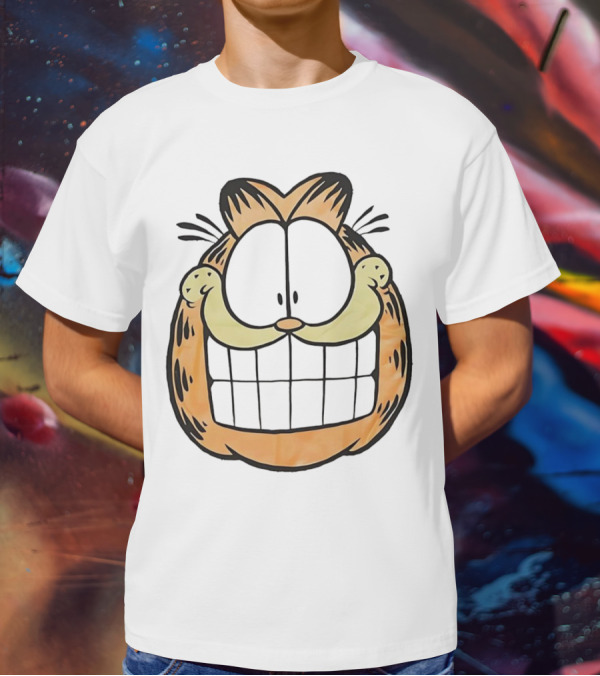Garfield Big Face Classic Retro Comic Cat T-Shirt